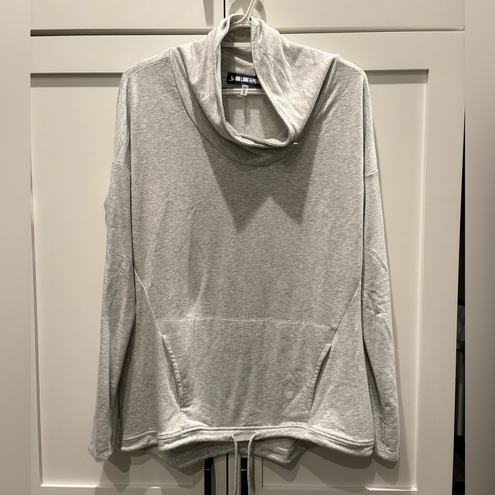 Gray Cowl Neck Pullover